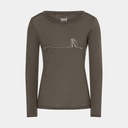 Cross Country Long Sleeves Women Wren Melange / Oyster Grey