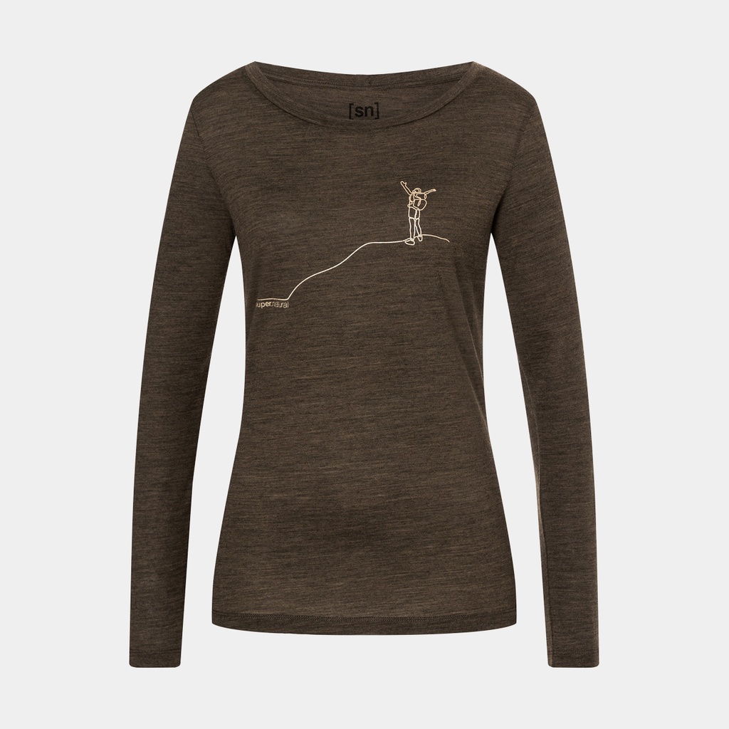 Summiteer Long Sleeves Women Wren Melange / Gold