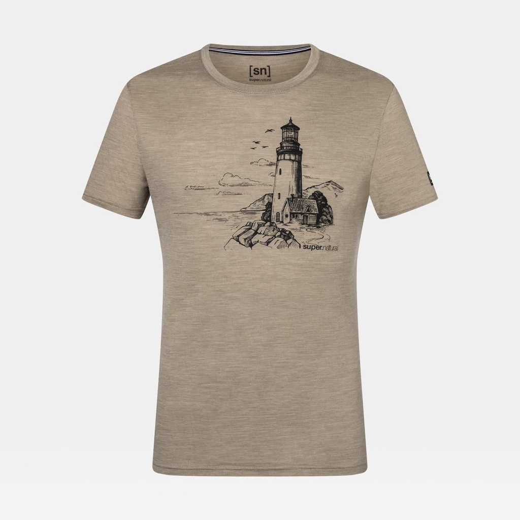 Lighthouse Tee Seneca Rock Melange / Jet Black
