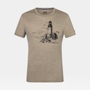 Lighthouse Tee Seneca Rock Melange / Jet Black