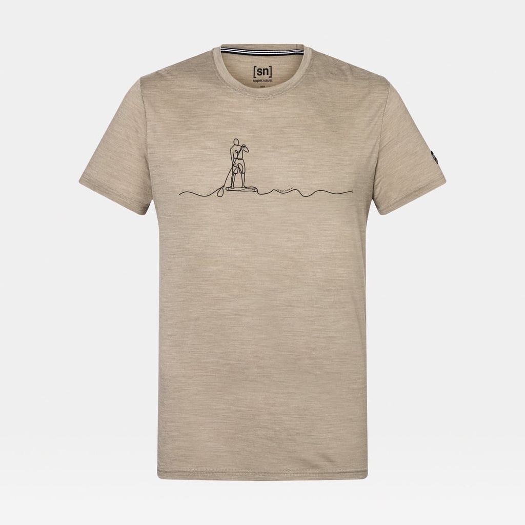 Sup Line Tee Seneca Rock Melange / Jet Black