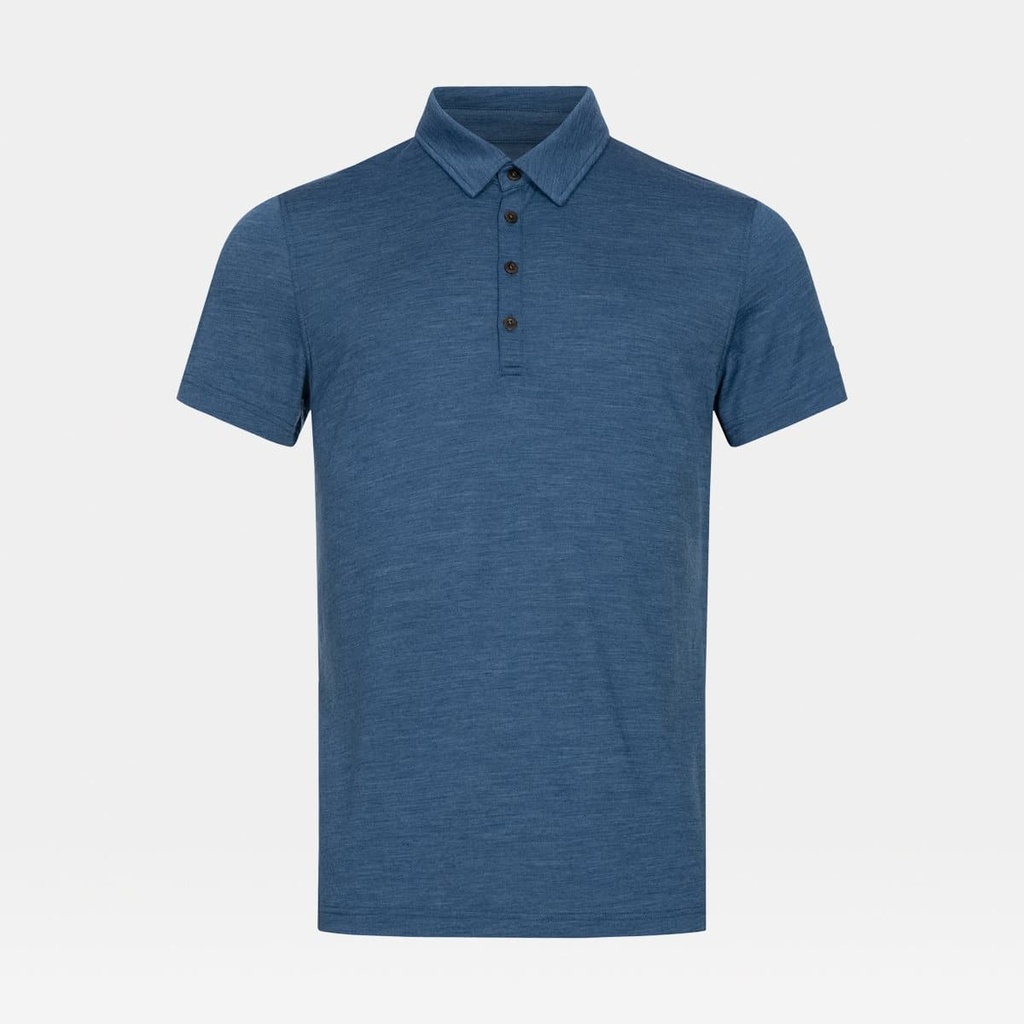 Travel Polo Dark Denim Melange