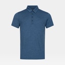 Travel Polo Dark Denim Melange