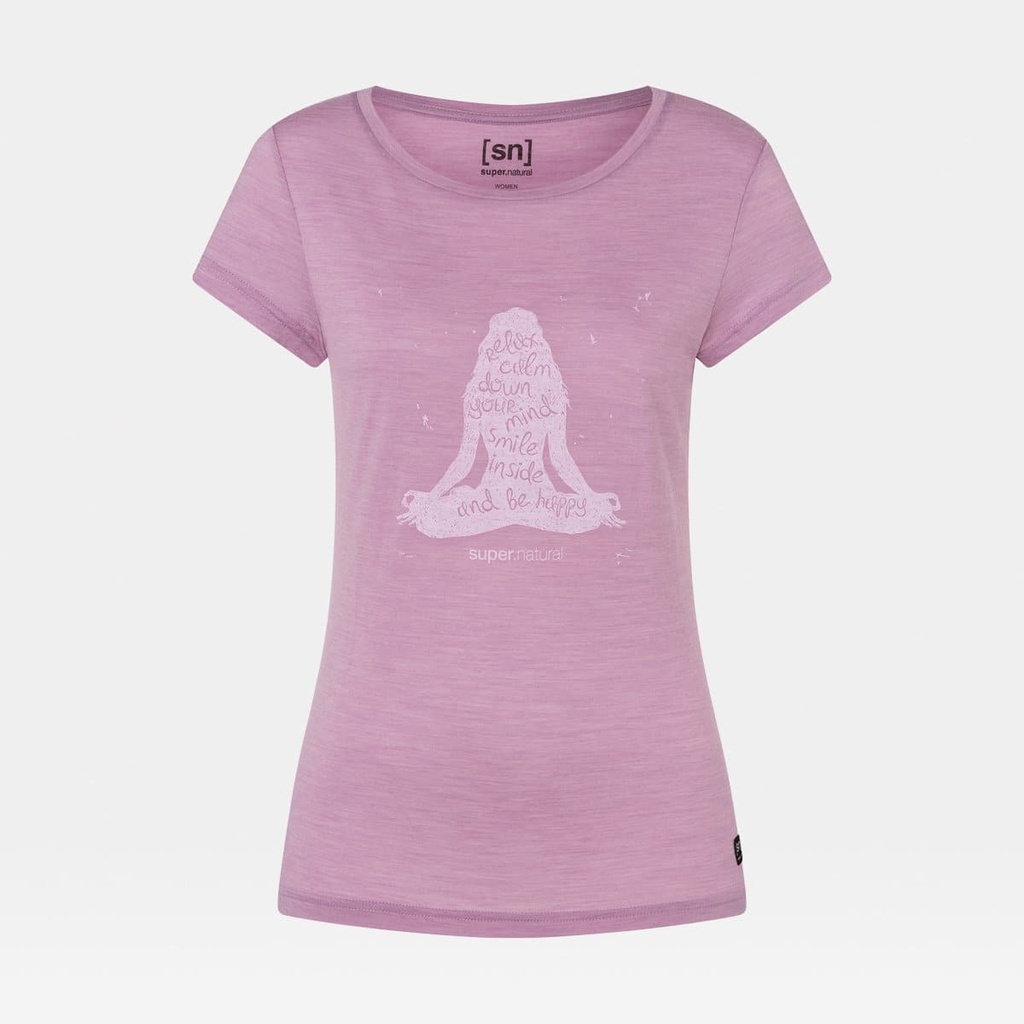 Calm Down Tee Women Dawn Pink Melange / Fairytale