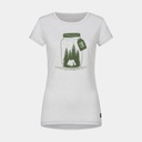 Everyday Graphic Tee Women Light Grey Melange / Millitarycamping Jar