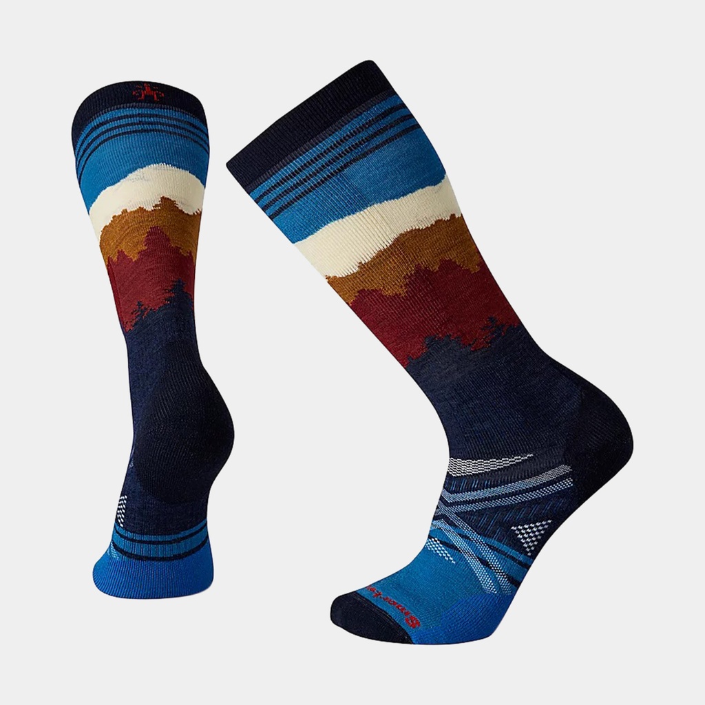 PhD Ski Medium Alpenglow Pattern Prussian Blue