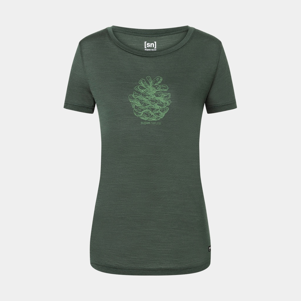 Pine Cone Tee Women Deep Forest / Willow Brough