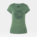 Summer Camp Tee Women Sea Spray Melange / Blue Iris