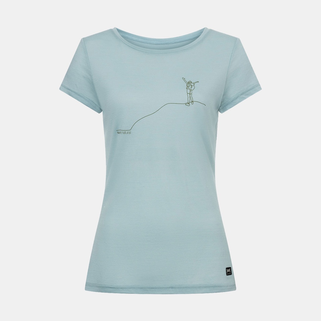 Summiteer Tee Women Cloud Blue / Sage