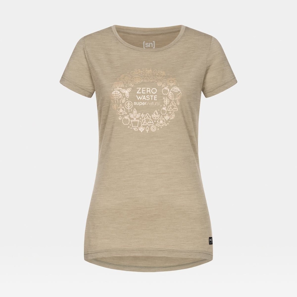 Zero Waste Tee Women Seneca Rock Melange / Gold