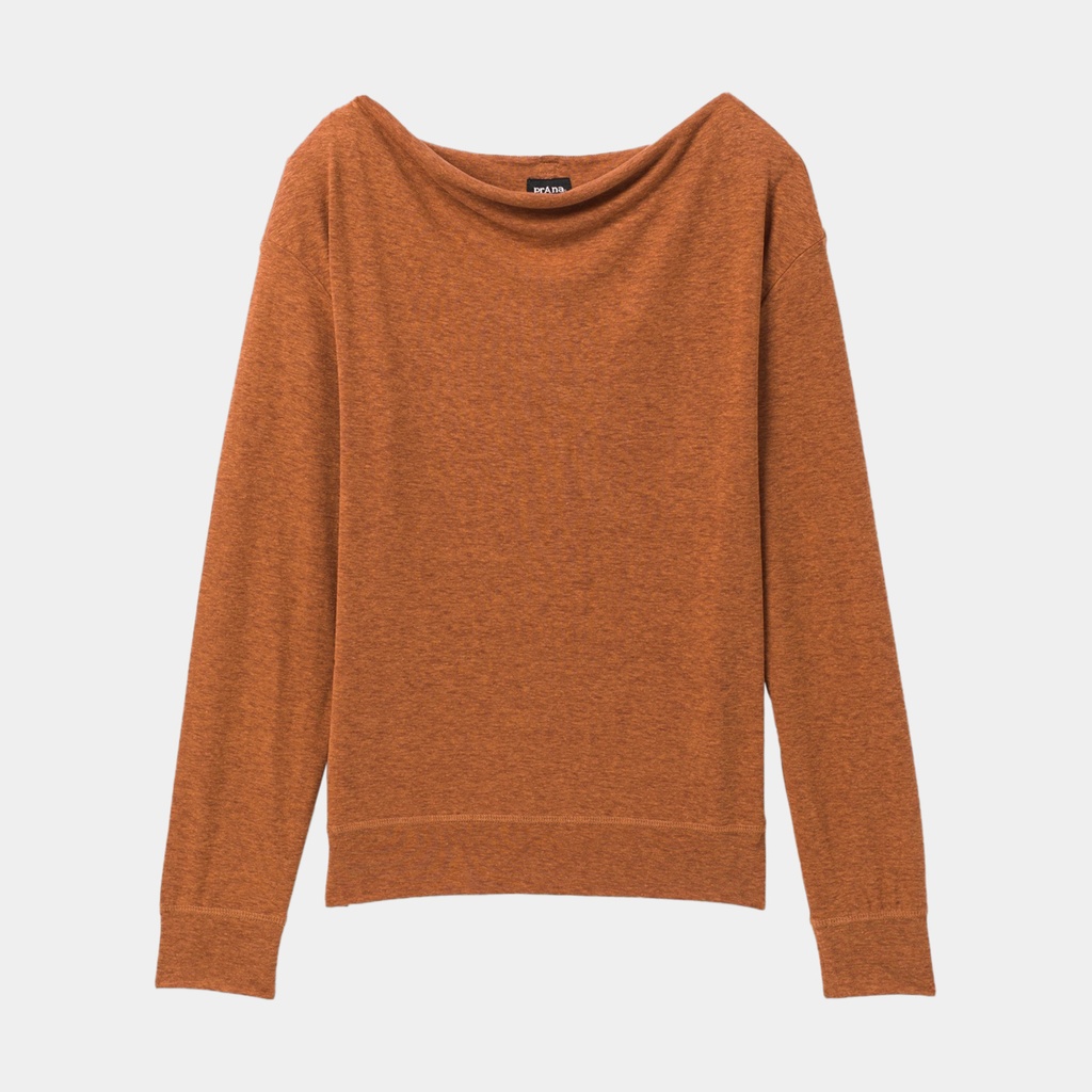 Cozy Up Aires Top Women Dark Ale Heather