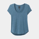 Cozy Up Scoop Neck Tee Women Nightshade Heather
