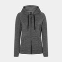 Essential Zip Hoodie Women Caviar Melange