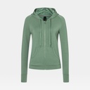 Essential Zip Hoodie Women Sea Spray