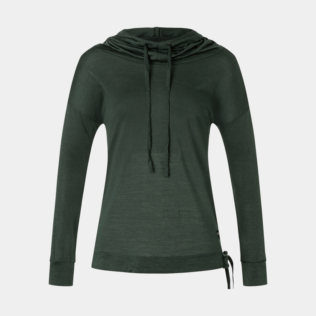 Funnel Hoodie Women Deep Forest