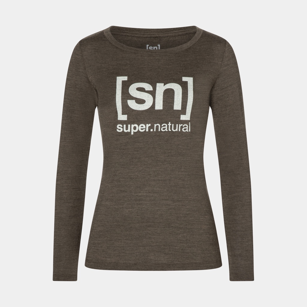 Essential I.D. Long Sleeves Women Wren Melange / Oyster Grey