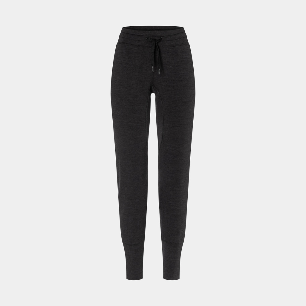 Essential Cuffed Pant Women Jet Black Melange