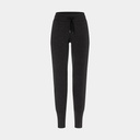Essential Cuffed Pant Women Jet Black Melange