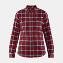 Övik Flannel Shirt Women Deep Red