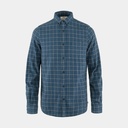 Övik Flannel Shirt Indigo Blue / Flint Grey