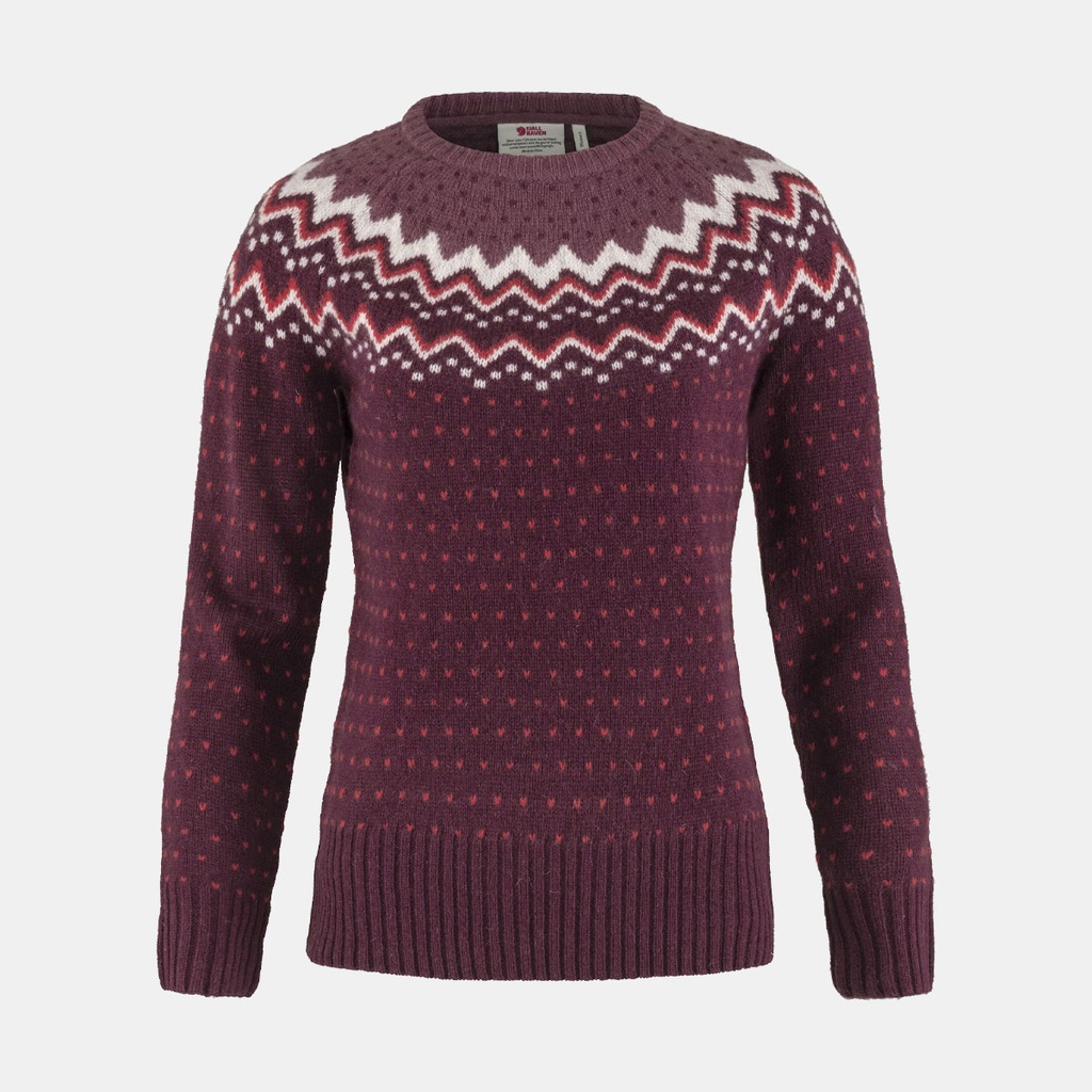 Övik Knit Sweater Women Dark Garnet