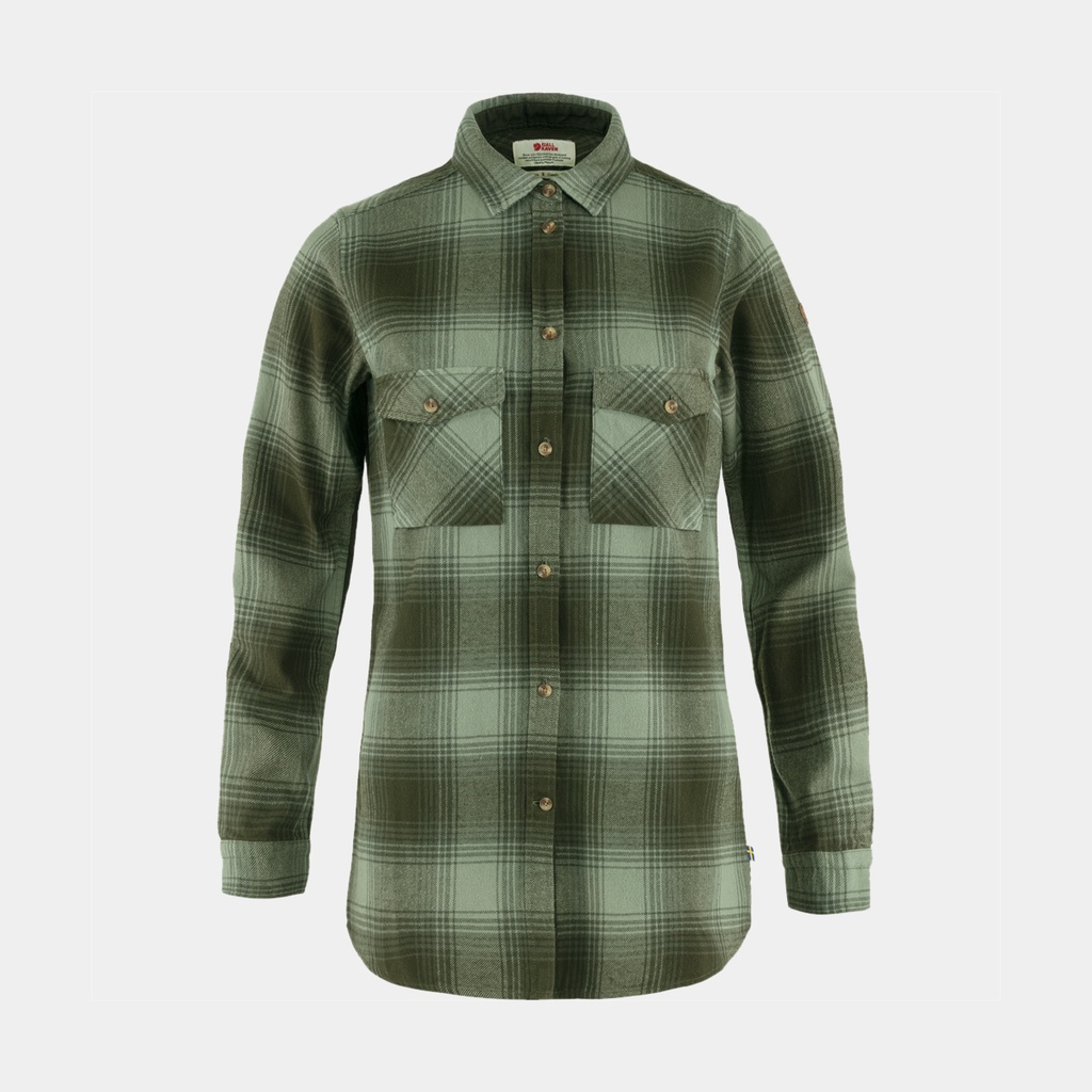 Övik Twill Shirt Long Sleeves Women Deep Forest / Patina Green