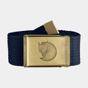 Canvas Brass Belt 4 cm Dark Navy