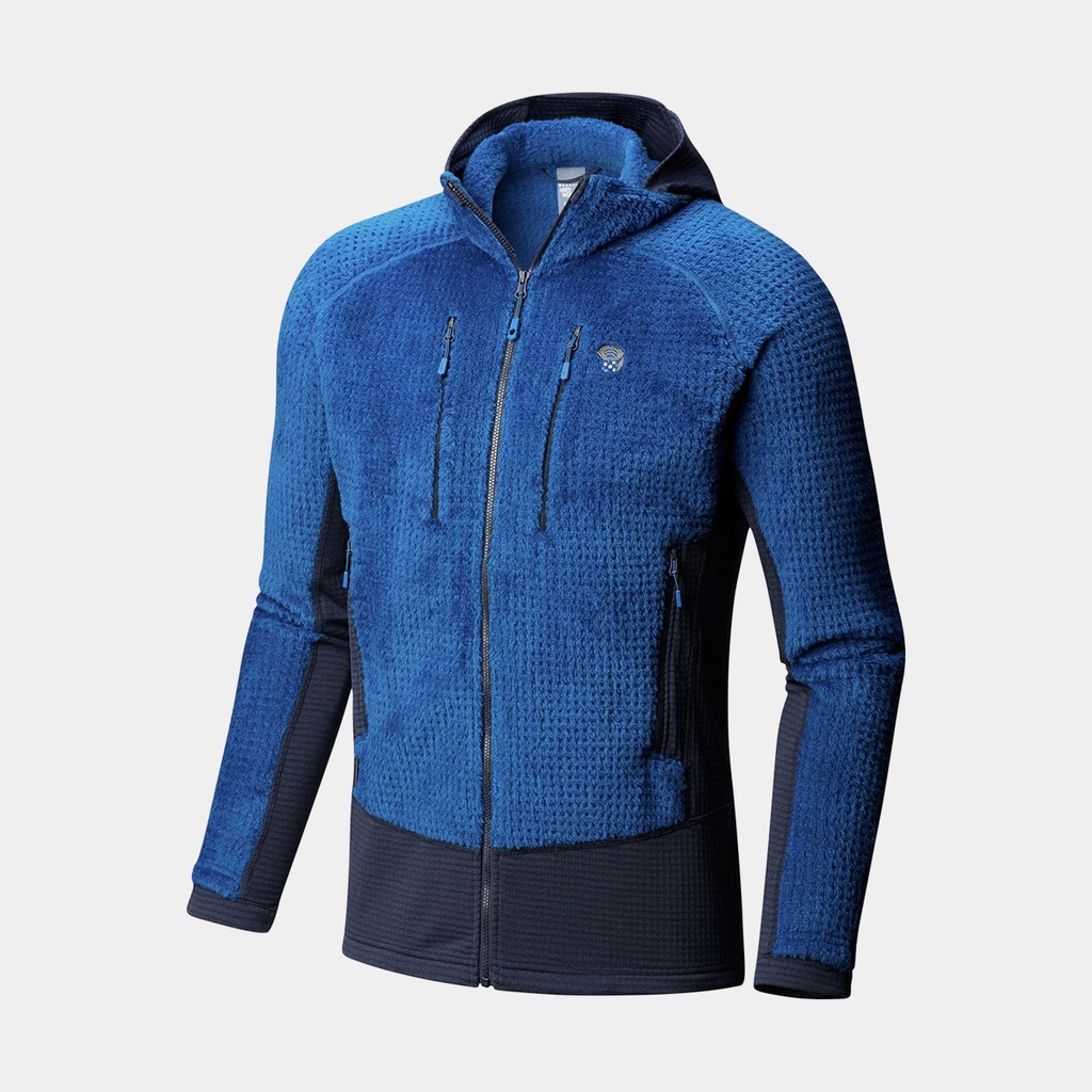 Monkey Man Grid Hooded Jacket Nightfall Blue