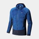 Monkey Man Grid Hooded Jacket Nightfall Blue