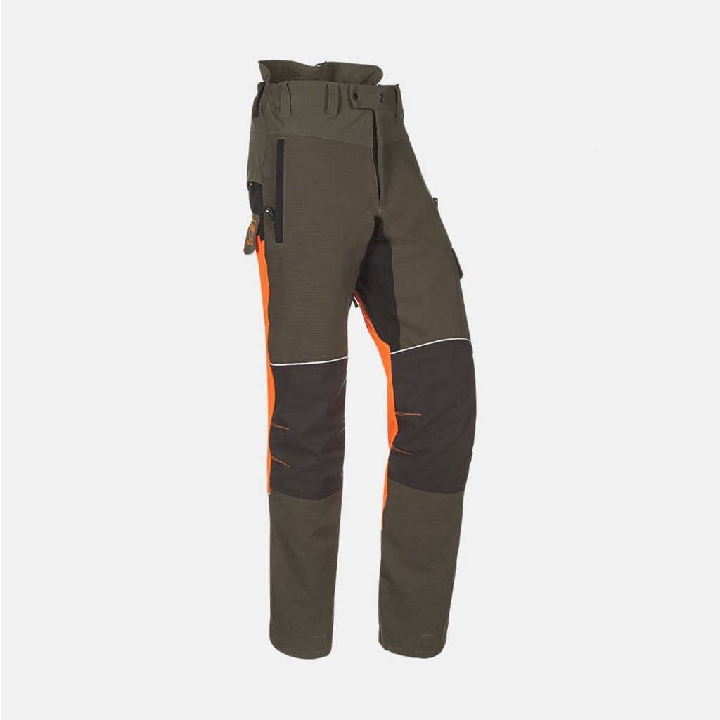 Samourai Pants Vert Kaki / Orange Fluo / Noir