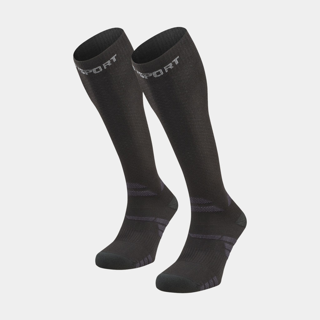Chaussette Trek Compression EVO Noir / Gris