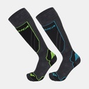 Cruise Socks (2 paires) Grey / Neon Green+ Grey Blue