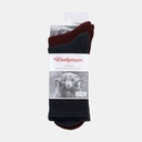 2-Pack Socks Liner & Socks Logo 400 Rust Red / Black