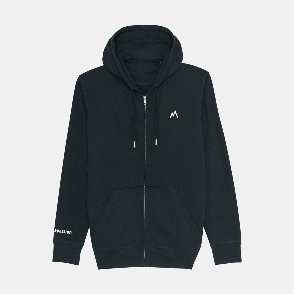 Hoodie Full Zip Lecomte Noir