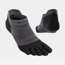 Run Lightweight No-Show Coolmax Socks (2024) Black / Gray