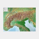 Alpes Carte en Relief 1/1.2M