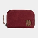 Zip Card Holder Bordeaux Red