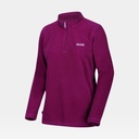 Sweethart Half Zip Lightweight Fleece Women Dark Cerise