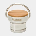 Bamboo Cap (For Classic Bottles) Brushed Stainless