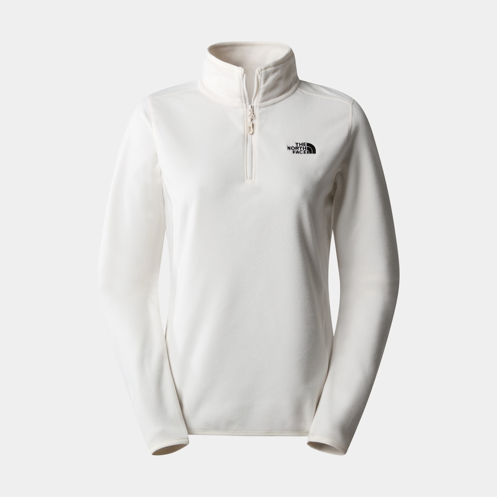 100 Glacier 1/4 Zip Women Gardenia White
