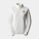 100 Glacier 1/4 Zip Women Gardenia White
