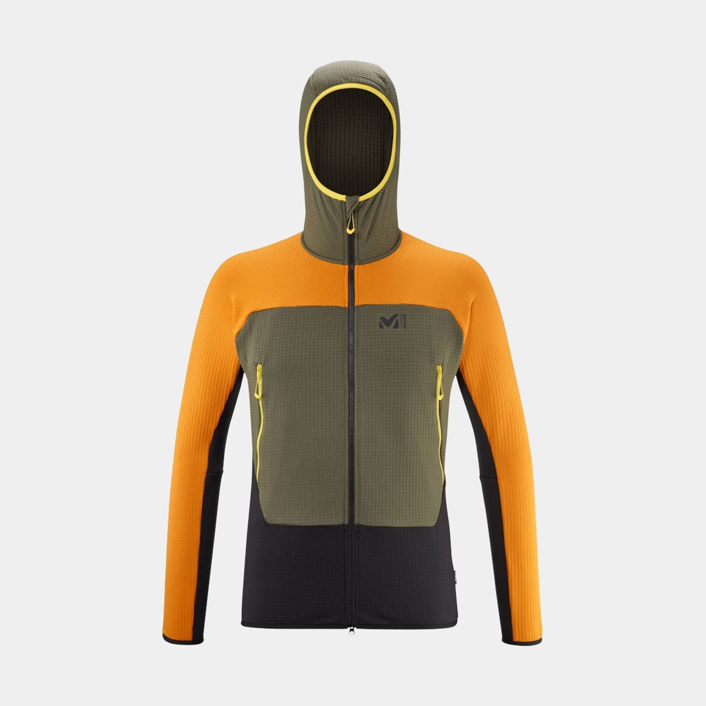 Fusion Grid Hoodie Ivy / Maracuja