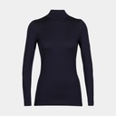 Tech Long Sleeves 260 Turtleneck Women Midnight Navy