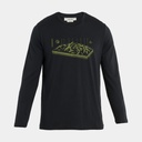Tech Lite II Long Sleeves Merino 150 Tee Alps 3D Black