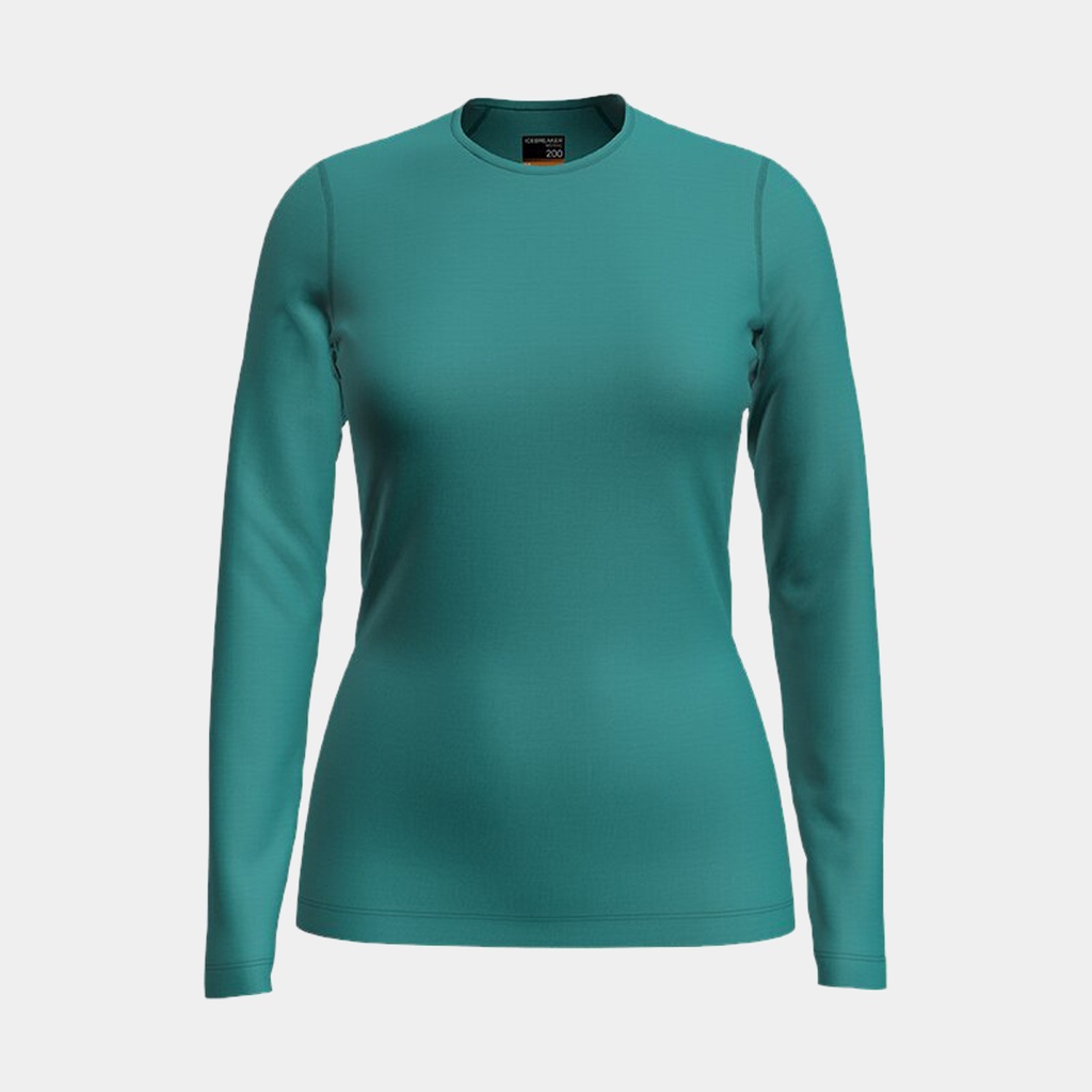 Oasis Long Sleeves Crewe 200 Women Flux Green