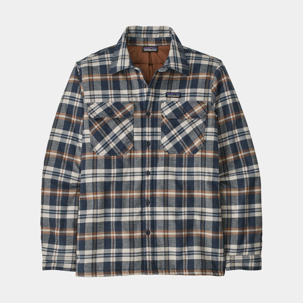 Insulated Organic Cotton MW Fjord Flannel Shirt Fields: New Navy