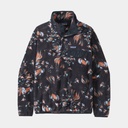Lightweight Synchilla Snap-T Fleece Pullover Women Swirl Floral: Pitch Blue