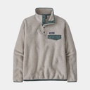 Lightweight Synchilla Snap-T Fleece Pullover Women Oatmeal Heather w/Nouveau Green