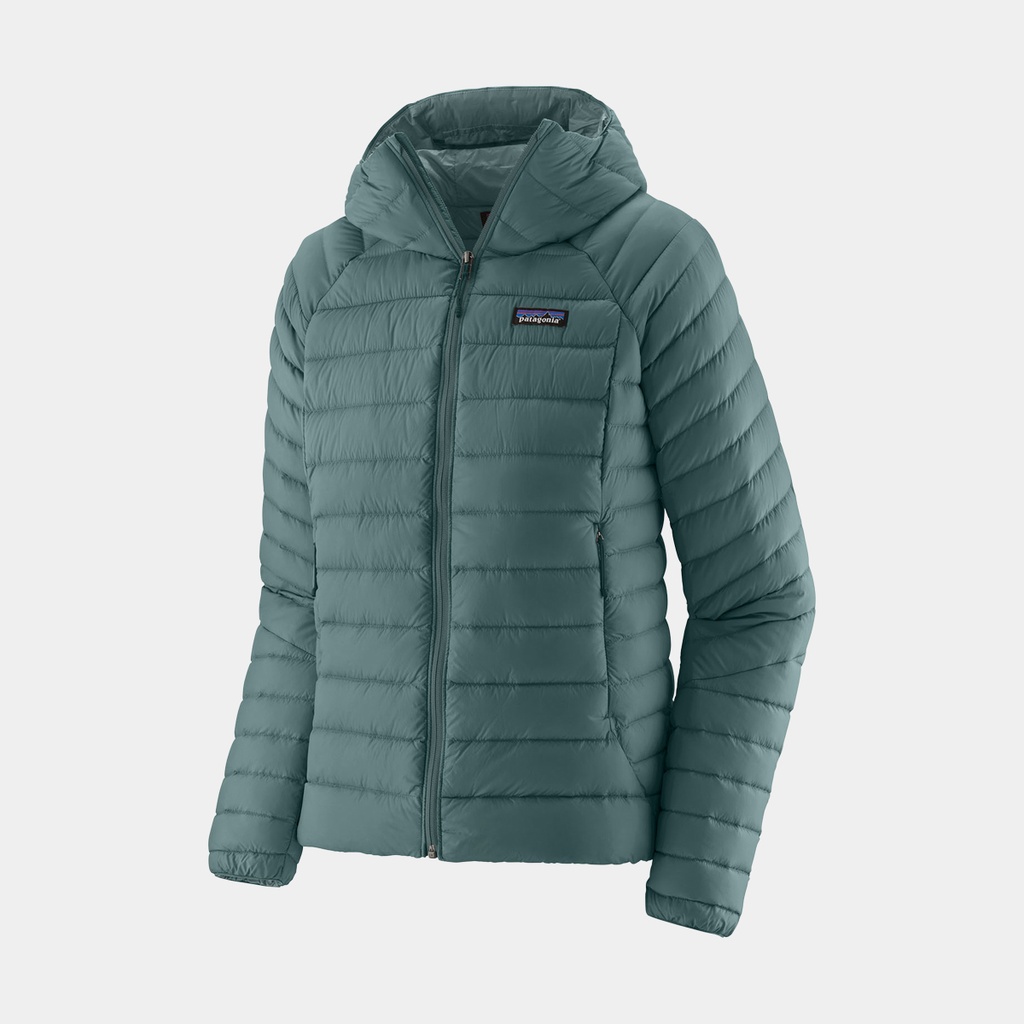 Down Sweater Hoody Women Nouveau Green