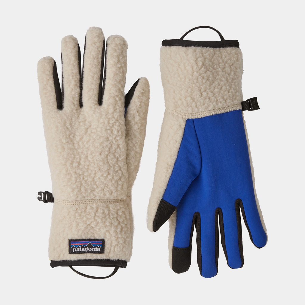 Retro Pile Gloves Dark Natural